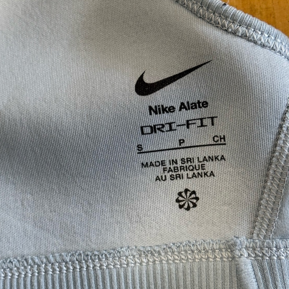 Nike Womens Light Support Lightly Lined Ribbed Soft Comfort Sports Bra Blue - Picture 4 of 7
